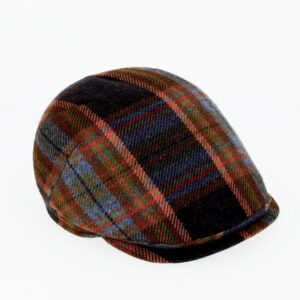 Flatcap Shetlandwolle kariert mit Steg – hochwertige Kopfbedeckung von Fiebig bei Hut Factory Schweiz