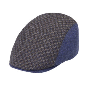 Flatcap Schurwolle Kaschmir zweifarbig gemustert – hochwertige Kopfbedeckung von Fiebig bei Hut Factory Schweiz