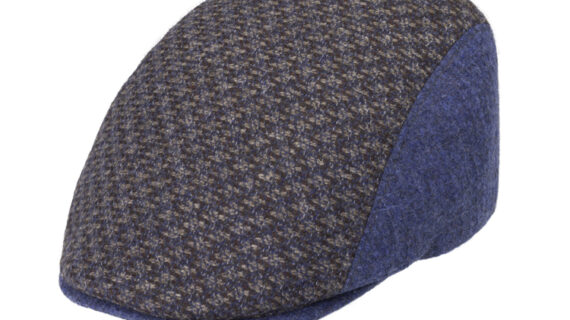 Flatcap Schurwolle Kaschmir zweifarbig gemustert – hochwertige Kopfbedeckung von Fiebig bei Hut Factory Schweiz