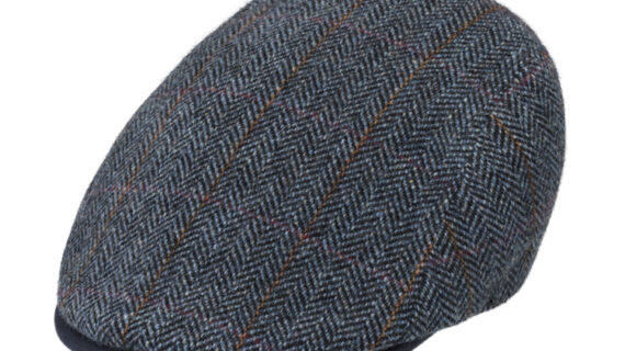 Flatcap Schurwolle Fischgrät feines Karo – hochwertige Kopfbedeckung von Fiebig bei Hut Factory Schweiz