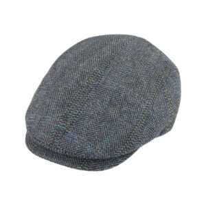 Flatcap Schurwolle Harris Tweed Fischgrät meliert – hochwertige Kopfbedeckung von Fiebig bei Hut Factory Schweiz