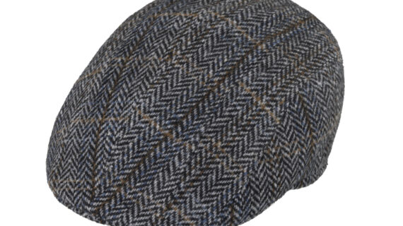 Flatcap Wolle Fischgrät mit Streifen – hochwertige Kopfbedeckung von Fiebig bei Hut Factory Schweiz