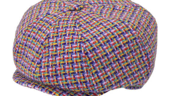 8-Panelcap Harris Tweed mehrfarbiges Geflecht – hochwertige Kopfbedeckung von Fiebig bei Hut Factory Schweiz
