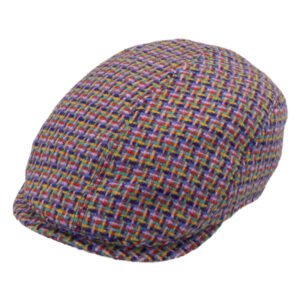 Flatcap Harris Tweed mehrfarbiges Geflecht – hochwertige Kopfbedeckung von Fiebig bei Hut Factory Schweiz