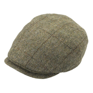 Flatcap Harris Tweed dezentes Karo melange – hochwertige Kopfbedeckung von Fiebig bei Hut Factory Schweiz