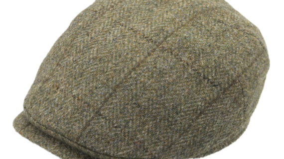 Flatcap Harris Tweed dezentes Karo melange – hochwertige Kopfbedeckung von Fiebig bei Hut Factory Schweiz