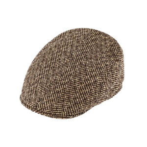Flatcap Wollmix herringbone – hochwertige Kopfbedeckung von Fiebig bei Hut Factory Schweiz