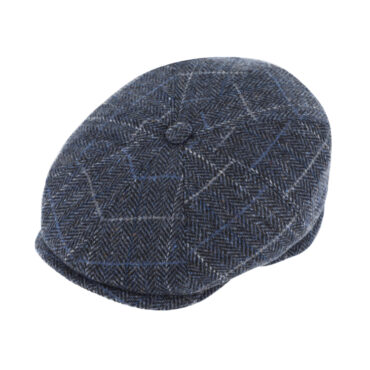 8-Panel Cap Wolle karo – hochwertige Kopfbedeckung von Fiebig bei Hut Factory Schweiz