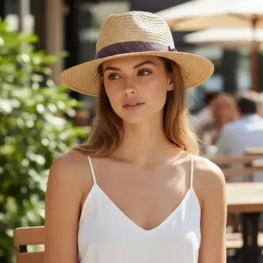 Fedora Traveler Breezy Straw Natur Strohhut von Risa