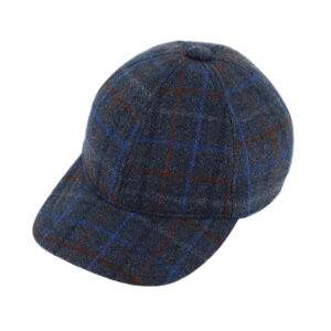 Baseballcap Shetlandwolle Fischgrät bunte Streifen – hochwertige Kopfbedeckung von Fiebig bei Hut Factory Schweiz