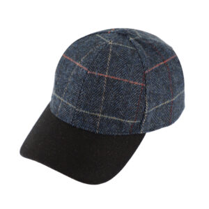 Baseballcap Fischgrät mit Schirm uni – hochwertige Kopfbedeckung von Fiebig bei Hut Factory Schweiz