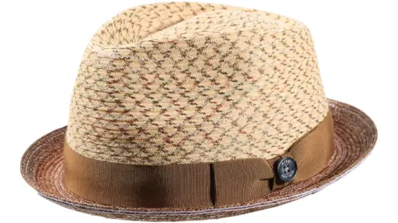 Sommerhut Trilby in Bronze mit Risa Qualitätsschleife|