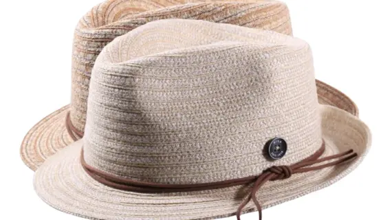 Strohhut Player aus Leinen und Hanf in Hellbeige und Nougat|Strohhut Player aus Leinen und Hanf in Hellbeige und Nougat|Strohhut Player aus Leinen und Hanf in Hellbeige und Nougat|||