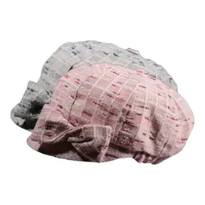 Ballonmütze für Kinder mit Karomuster und Schleife in Rosa oder Türkis|Ballonmütze für Kinder mit Karomuster und Schleife in Rosa oder Türkis|Ballonmütze für Kinder mit Karomuster und Schleife in Rosa oder Türkis|||