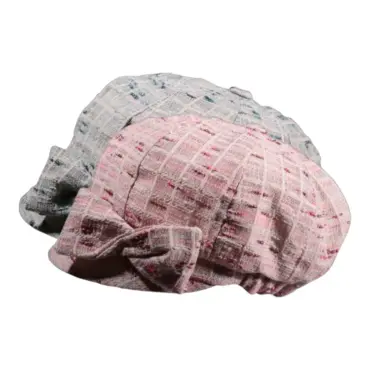 Ballonmütze für Kinder mit Karomuster und Schleife in Rosa oder Türkis|Ballonmütze für Kinder mit Karomuster und Schleife in Rosa oder Türkis|Ballonmütze für Kinder mit Karomuster und Schleife in Rosa oder Türkis|||