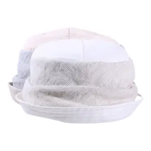 Damen Sommerhut Cloche Leinen gestreift in Camel und Navy|Damen Sommerhut Cloche Leinen gestreift in Navy|Damen Sommerhut Cloche Leinen gestreift in Camel|||