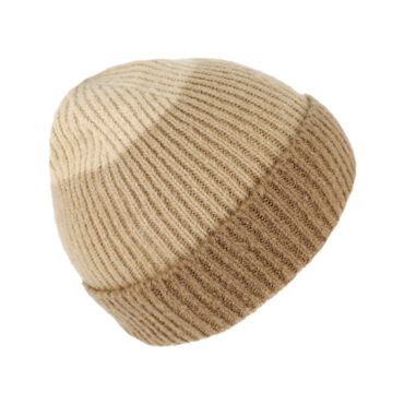 Strickmütze dreifarbig mit Umschlag – hochwertige Kopfbedeckung von Fiebig bei Hut Factory Schweiz