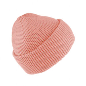 Kindermützen Strickbeanie gerippt mit Umschlag uni