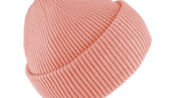 Kindermützen Strickbeanie gerippt mit Umschlag uni