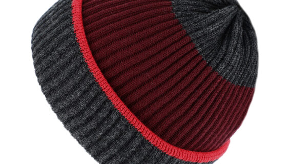 Strickbeanie Merino gerippt dreifarbig – hochwertige Kopfbedeckung von Fiebig bei Hut Factory Schweiz