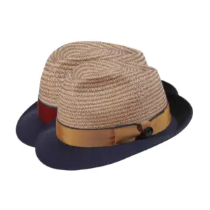 Trilby Sommerhut aus Stroh mit Bordeaux oder Goldenen Rebsband|Trilby Sommerhut aus Stroh mit Bordeaux oder Goldenen Rebsband|Trilby Sommerhut aus Stroh mit Bordeaux oder Goldenen Rebsband