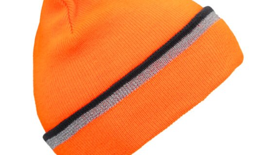 Strickmütze Beanie reflektierender Streifen – hochwertige Kopfbedeckung von Fiebig bei Hut Factory Schweiz