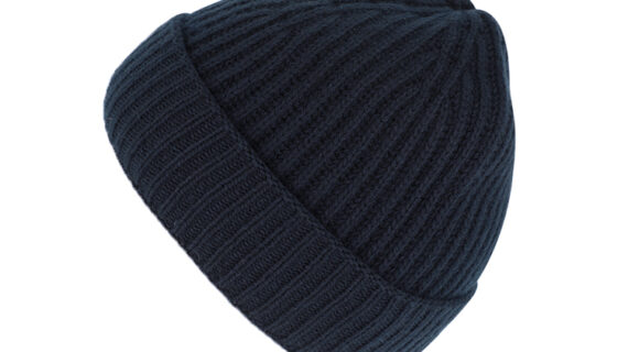 Strickmütze Beanie uni mit Kaschmir