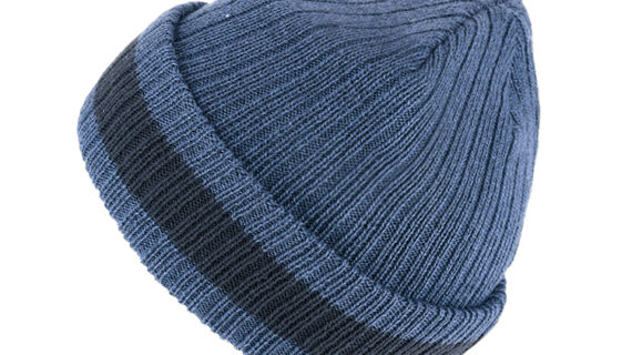 Strickmütze melange mit Blockstreifen – hochwertige Kopfbedeckung von Fiebig bei Hut Factory Schweiz