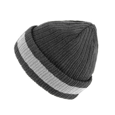 Strickmütze melange mit Blockstreifen – hochwertige Kopfbedeckung von Fiebig bei Hut Factory Schweiz