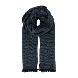 Schal Wolle Fischgrät mit Fransen – hochwertige Kopfbedeckung von Fiebig bei Hut Factory Schweiz