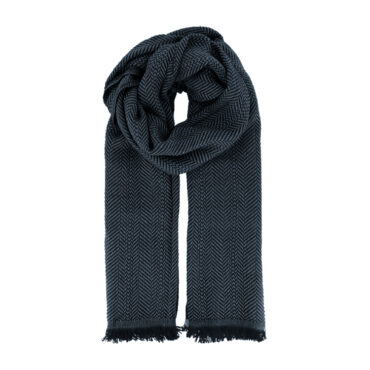 Schal Wolle Fischgrät mit Fransen – hochwertige Kopfbedeckung von Fiebig bei Hut Factory Schweiz