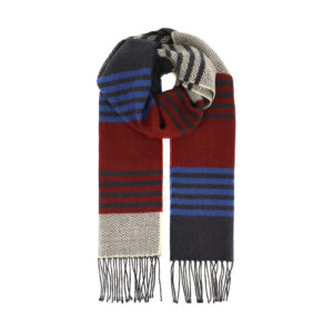 Schal mit Karo- und Streifenmuster – hochwertige Kopfbedeckung von Fiebig bei Hut Factory Schweiz