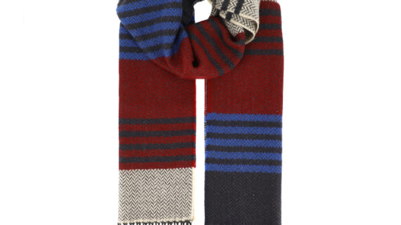 Schal mit Karo- und Streifenmuster – hochwertige Kopfbedeckung von Fiebig bei Hut Factory Schweiz