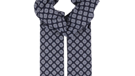 Schal Viscose gemustert mit kurzen Fransen – hochwertige Kopfbedeckung von Fiebig bei Hut Factory Schweiz