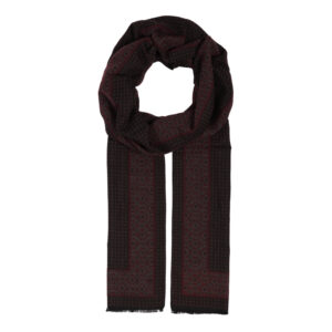 Schal Viscose gemustert mit kurzen Fransen – hochwertige Kopfbedeckung von Fiebig bei Hut Factory Schweiz