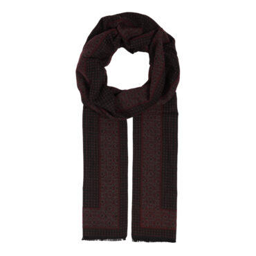 Schal Viscose gemustert mit kurzen Fransen – hochwertige Kopfbedeckung von Fiebig bei Hut Factory Schweiz