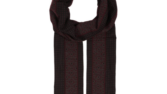 Schal Viscose gemustert mit kurzen Fransen – hochwertige Kopfbedeckung von Fiebig bei Hut Factory Schweiz