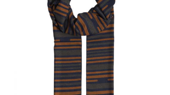 Viskoseschal 3fbg gestreift – hochwertige Kopfbedeckung von Fiebig bei Hut Factory Schweiz