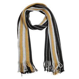 Strickschal gestreift – hochwertige Kopfbedeckung von Fiebig bei Hut Factory Schweiz