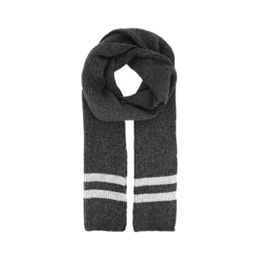 Schal Strick melange mit Blockstreifen – hochwertige Kopfbedeckung von Fiebig bei Hut Factory Schweiz