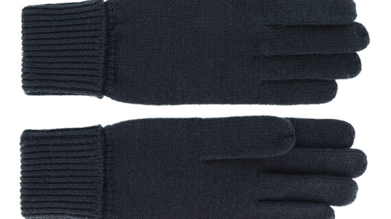 Handschuhe Strick Merinowolle uni