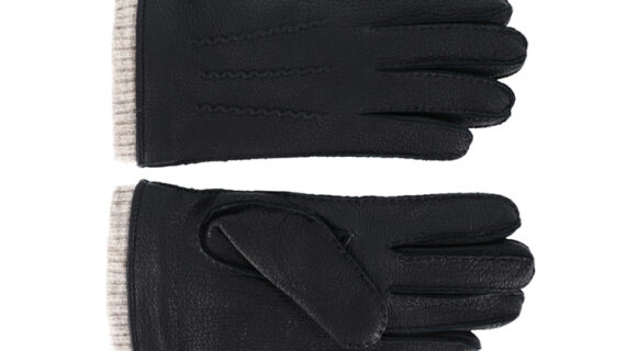 Handschuhe Leder mit Strickbund – hochwertige Kopfbedeckung von Fiebig bei Hut Factory Schweiz