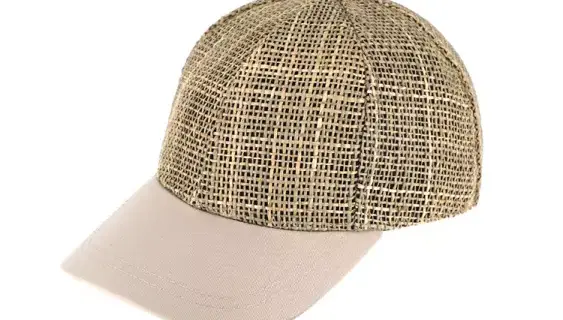 Baseballcap Seegras mit Stoffschirm