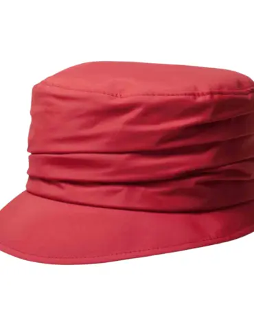 Fugger Goretex Hut in Hellbeige und Rot aus 100 % PES / Goretex mit stilvoller Drapierung