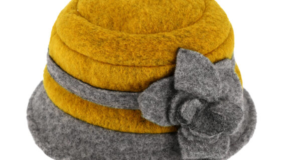 Stoffhut Glocke Wolle zweifarbig – hochwertige Kopfbedeckung von Fiebig bei Hut Factory Schweiz