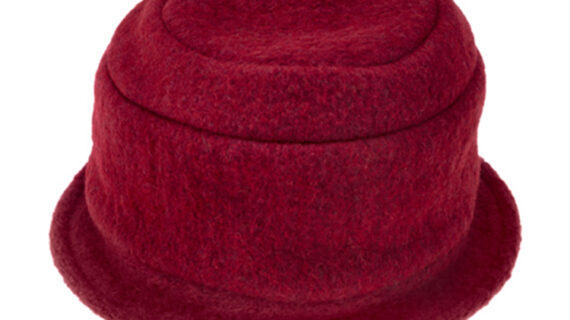 Stoffhut gekochte Wolle uni