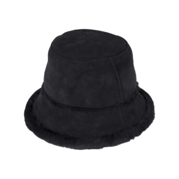 Buckethat Schafsleder mit Fellumschlag – hochwertige Kopfbedeckung von Fiebig bei Hut Factory Schweiz