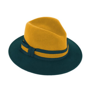 Wollfilzhut Traveller zweifarbig – hochwertige Kopfbedeckung von Fiebig bei Hut Factory Schweiz