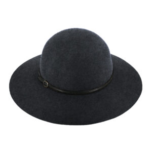 Wollfilzhut Glocke uni Kunstledergarnitur waterproof crushable – hochwertige Kopfbedeckung von Fiebig bei Hut Factory Schweiz
