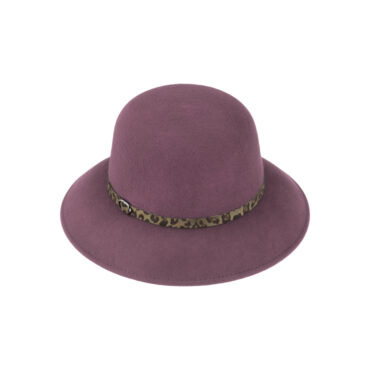 Wollfilzhut Glocke uni Leoband – hochwertige Kopfbedeckung von Fiebig bei Hut Factory Schweiz